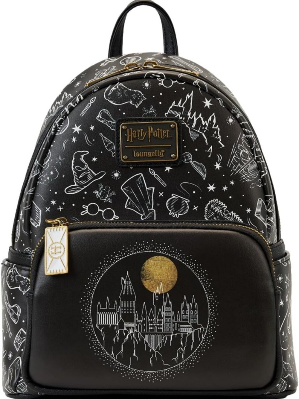 Chic Women's Double Strap Shoulder Bag Purse - Harry Potter All Over Print